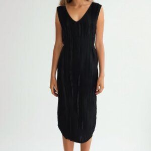 Piazza Sempione Black Midi Dress